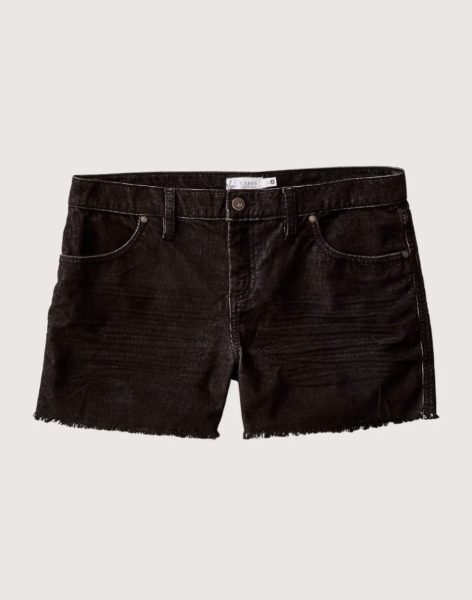 Oahu 4" Short: Black sold by Carve Designs product image thumbnail 4