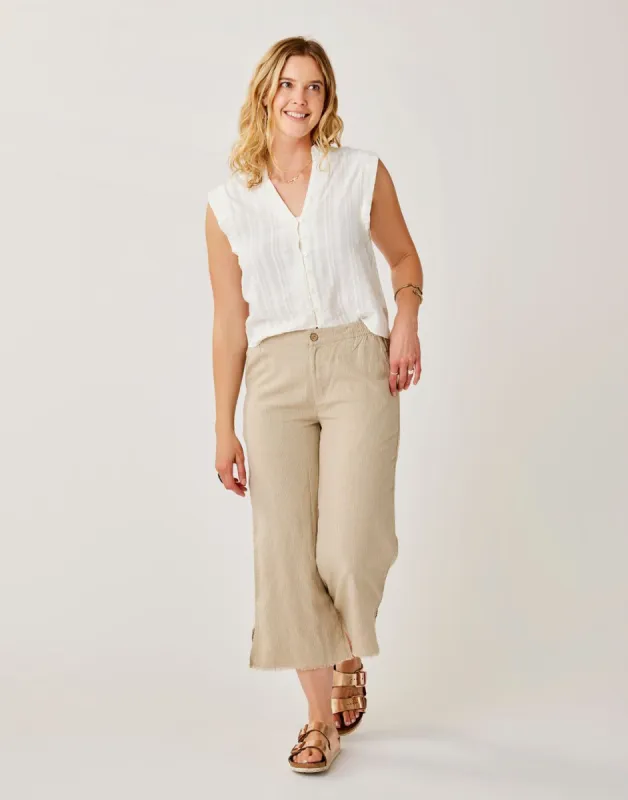 Blake Pant: Lt. Khaki Stripe - FINAL SALE sold by Carve Designs