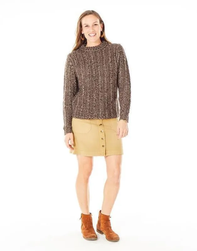 Cambria Sweater: Chestnut Camel - Final Sale sold by Carve Designs