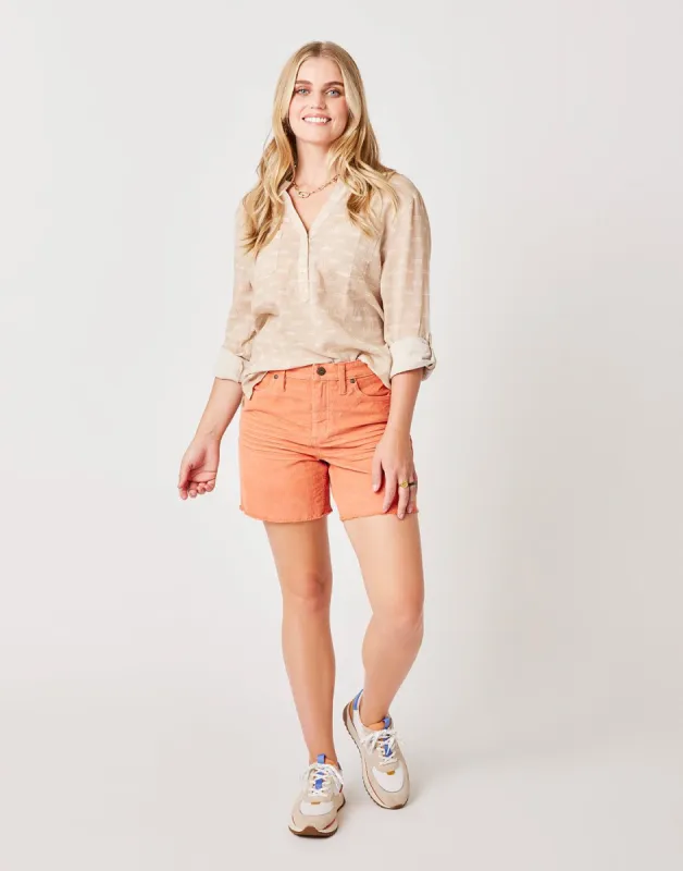 Oahu Hi Rise 6" Short: Terracotta sold by Carve Designs