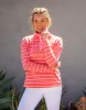 Bodie Funnel Neck: Grapefruit Breton sold by Carve Designs