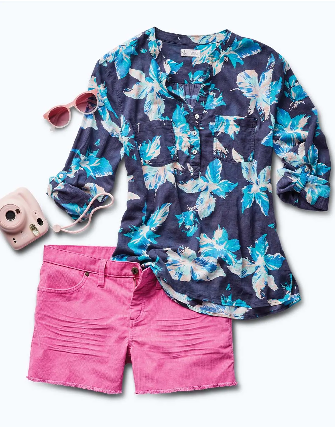 Oahu 4" Short: Fuchsia sold by Carve Designs product image thumbnail 4