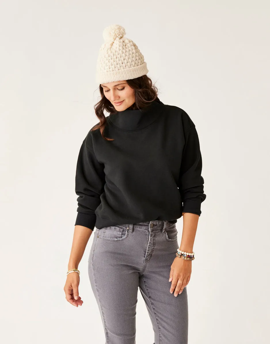 Lennox Fleece Top: Black sold by Carve Designs product image thumbnail 4