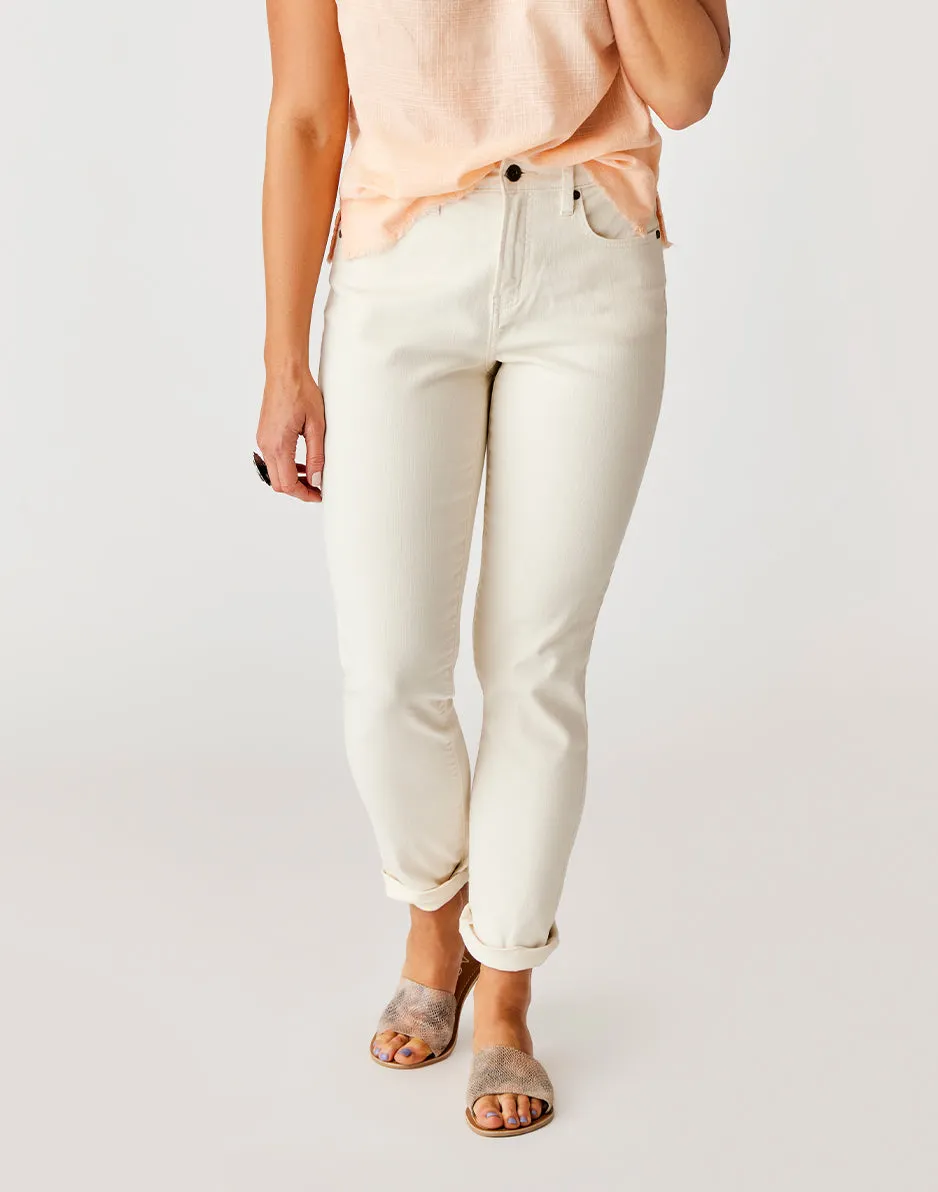 Carson Hi Rise Jean: Ecru sold by Carve Designs product image thumbnail 2