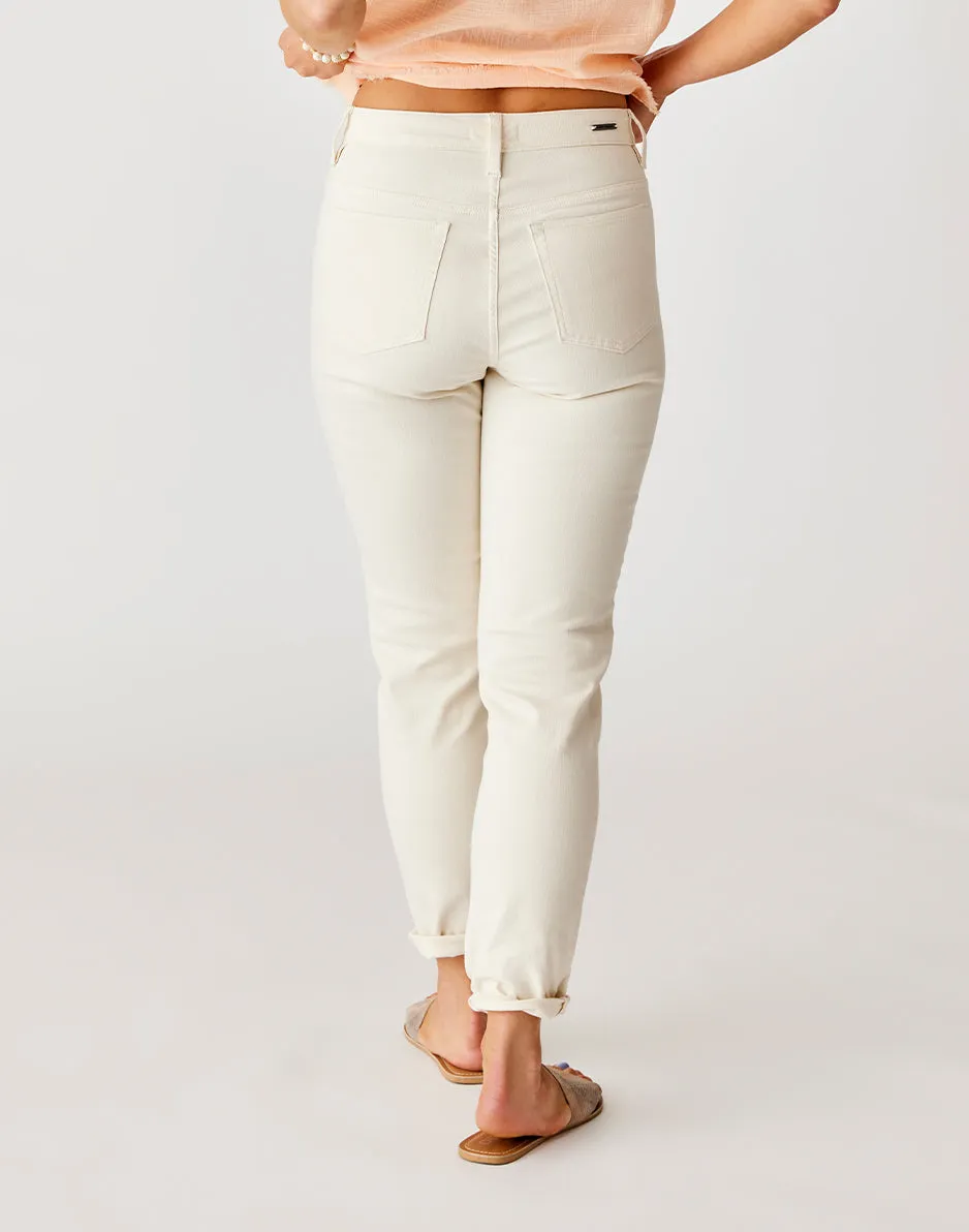 Carson Hi Rise Jean: Ecru sold by Carve Designs product image thumbnail 4