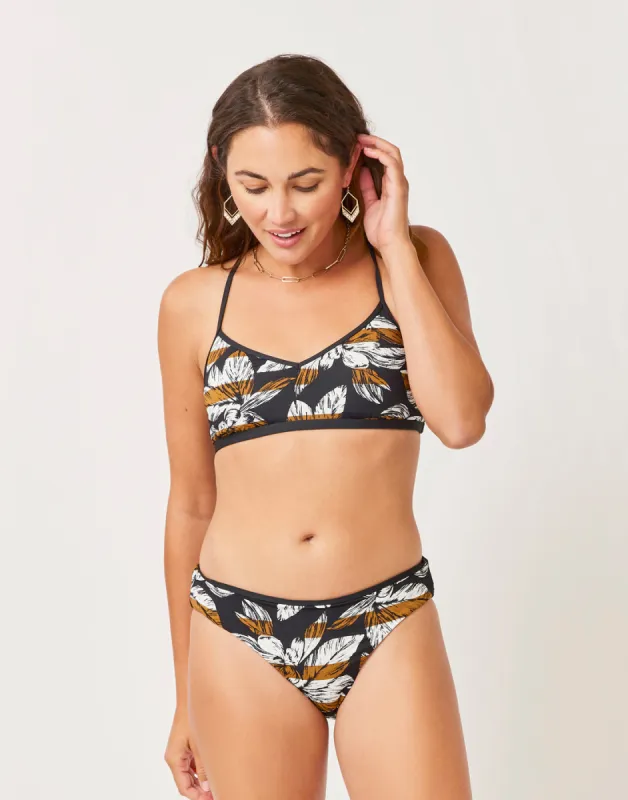 St. Barth Reversible Bottom: Flora/Black - FINAL SALE sold by Carve Designs