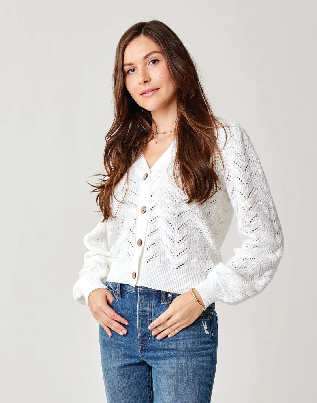 Tessa Cardigan: Cloud sold by Carve Designs