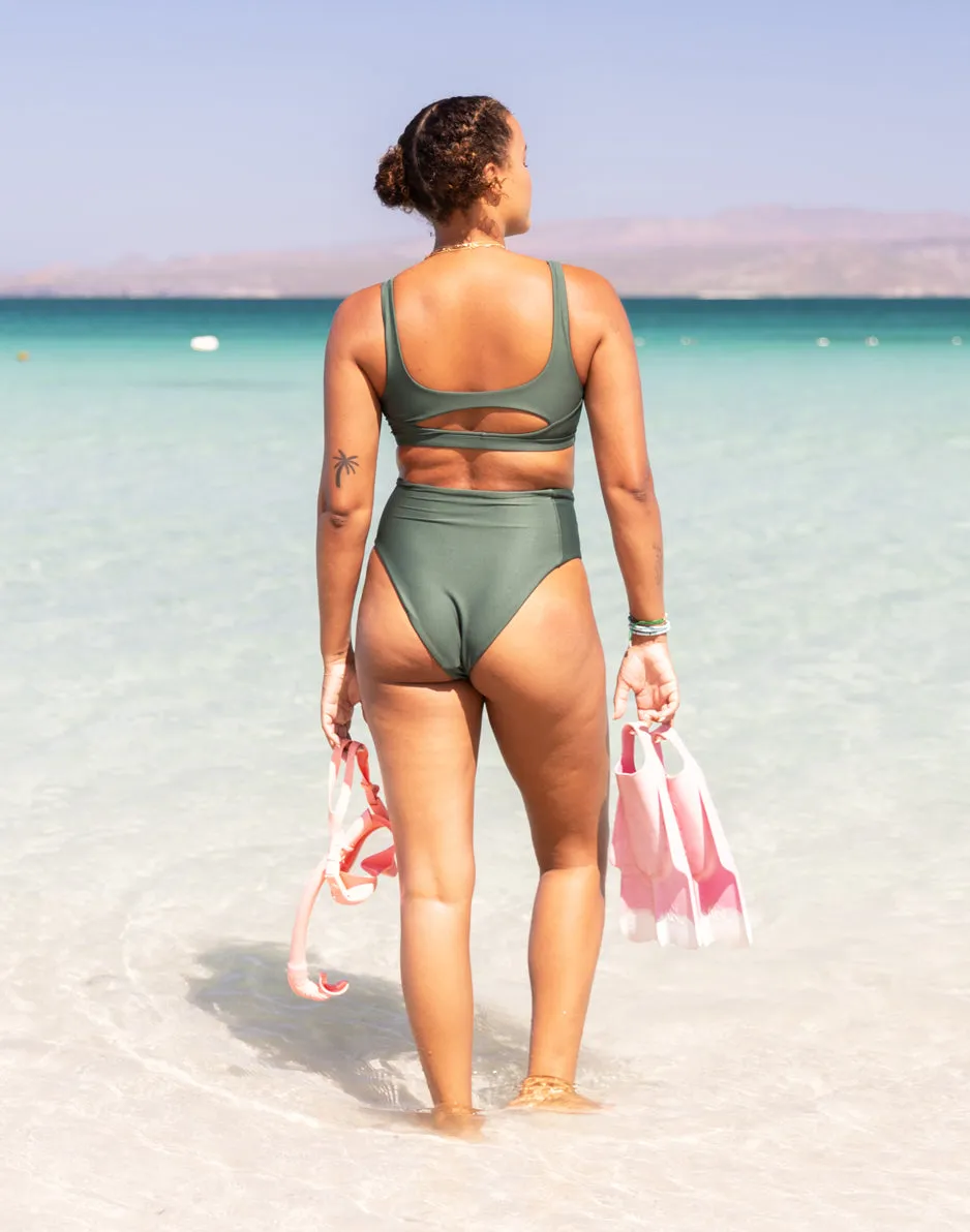 Lani Pocket Compression Bottom: Cilantro sold by Carve Designs product image thumbnail 2