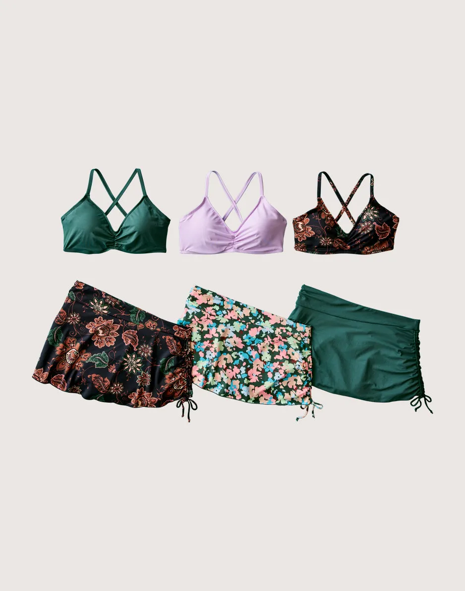 Hoku Swim Skirt: Cilantro sold by Carve Designs product image thumbnail 5