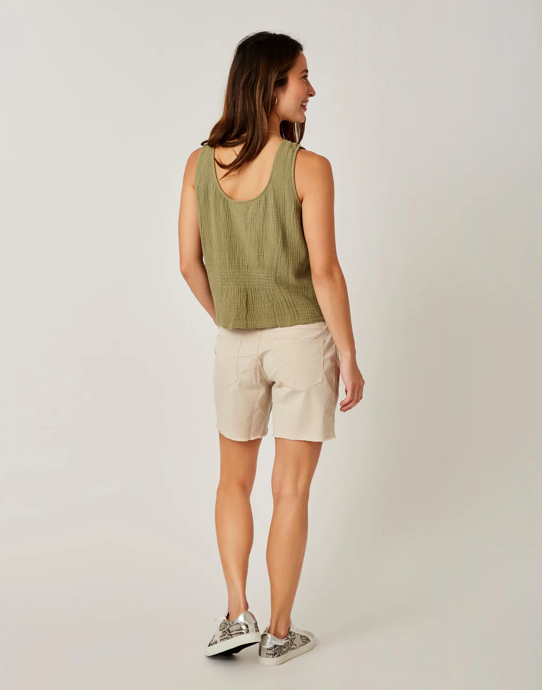 Oahu 6" Twill Short: Cement sold by Carve Designs product image thumbnail 3