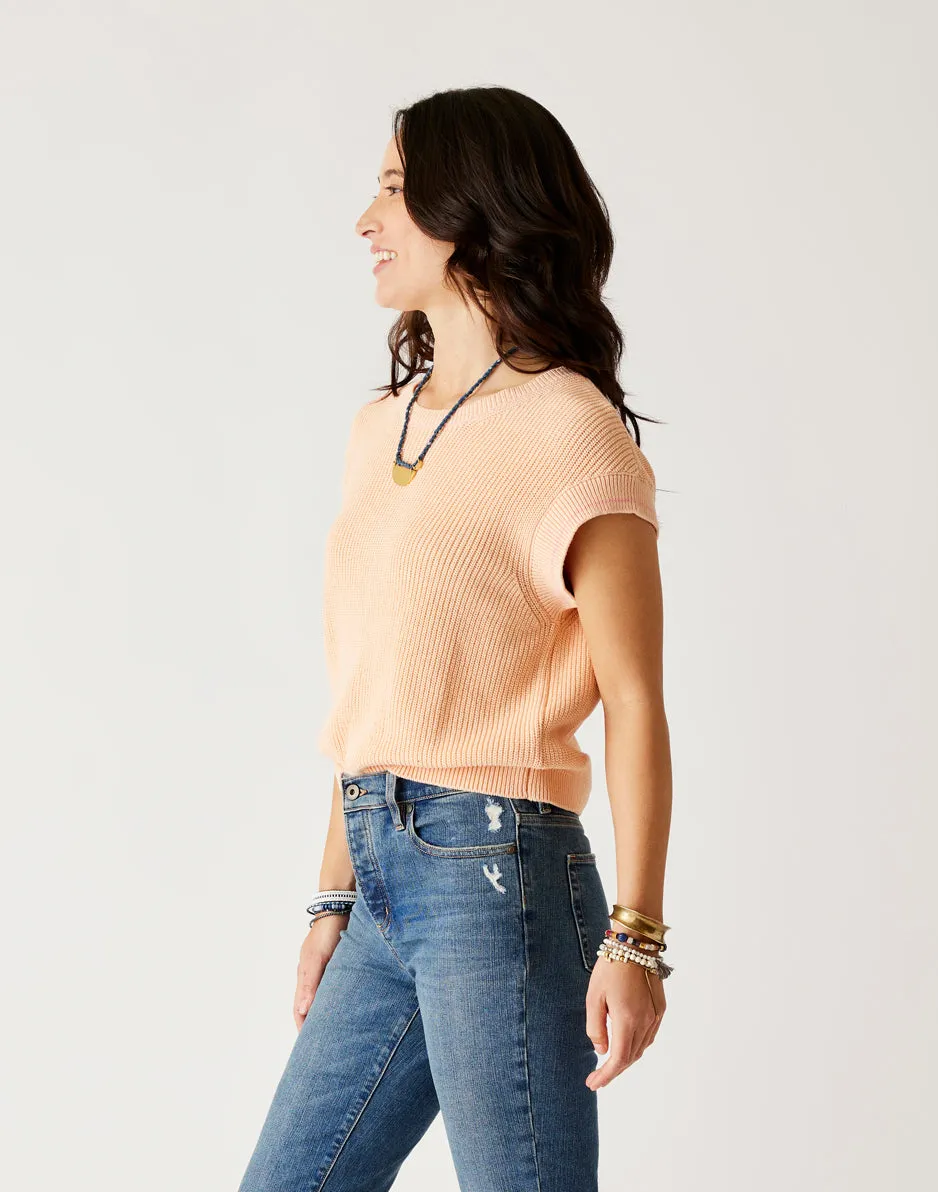 Phoebe Sweater Top: Peach sold by Carve Designs product image thumbnail 2