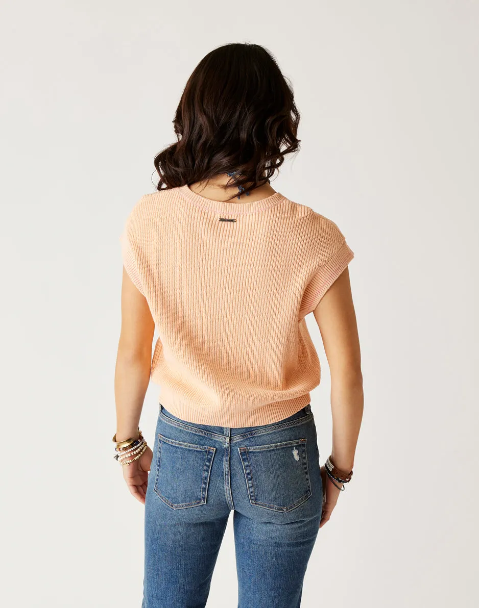 Phoebe Sweater Top: Peach sold by Carve Designs product image thumbnail 3