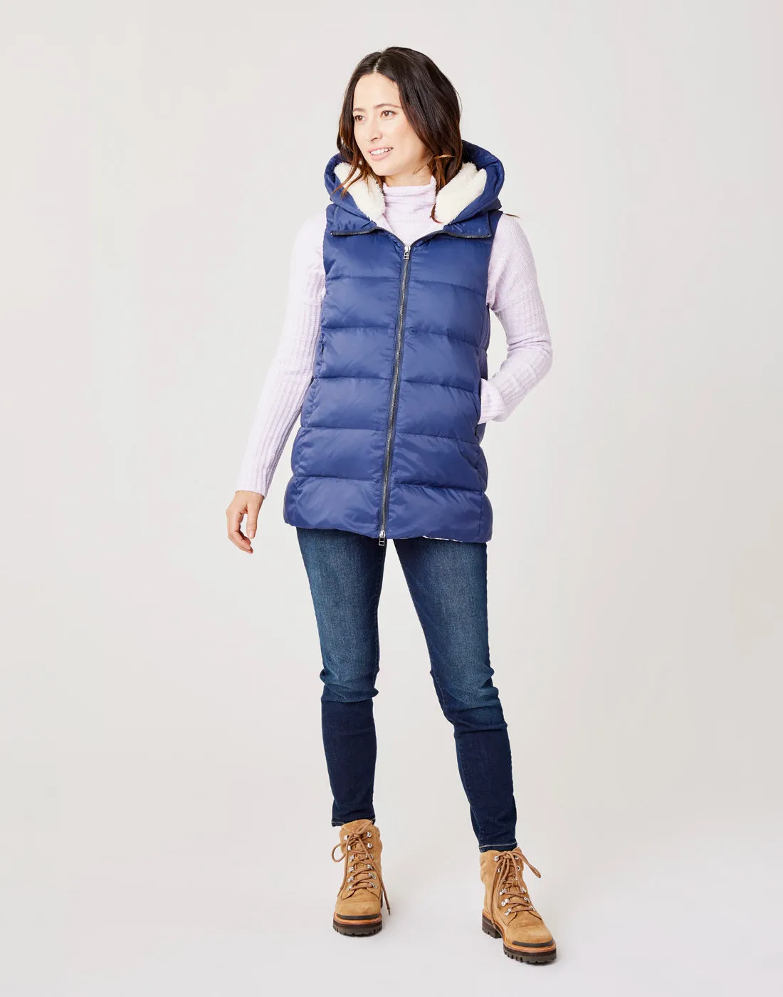 Davos Down Vest: Navy - FINAL SALE sold by Carve Designs product image thumbnail 3