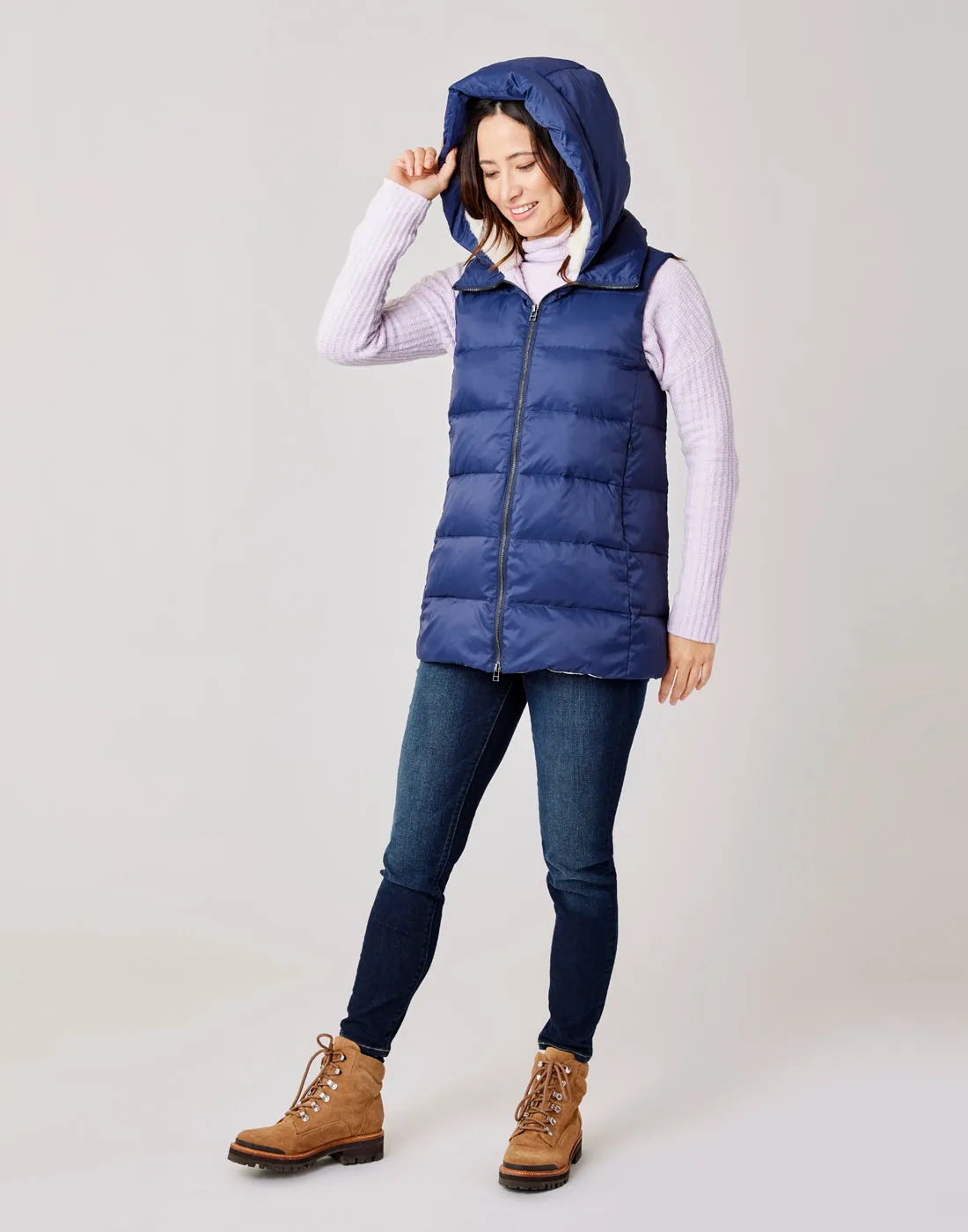 Davos Down Vest: Navy - FINAL SALE sold by Carve Designs product image thumbnail 2