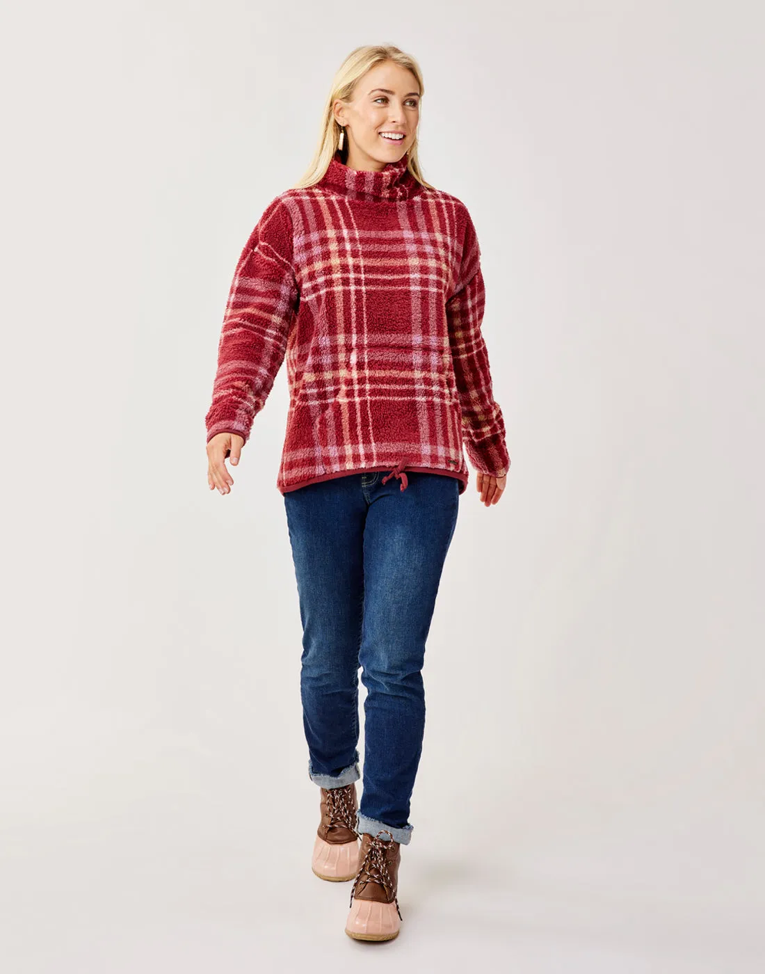 Roley Cowl: Brick Plaid sold by Carve Designs product image thumbnail 4