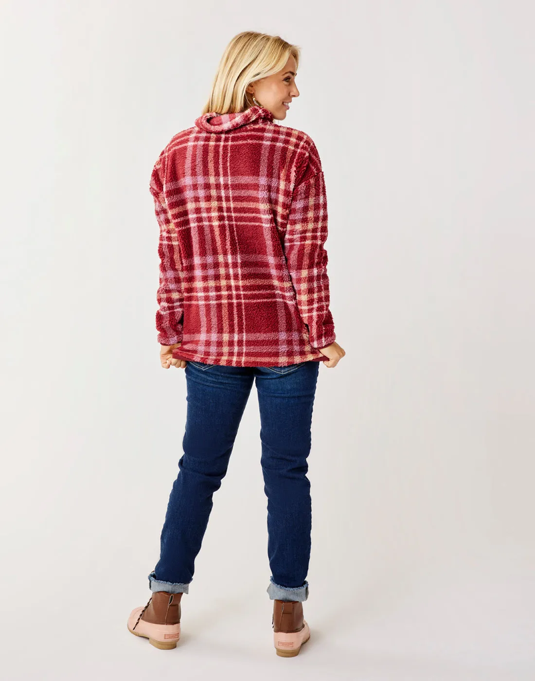 Roley Cowl: Brick Plaid sold by Carve Designs product image thumbnail 3