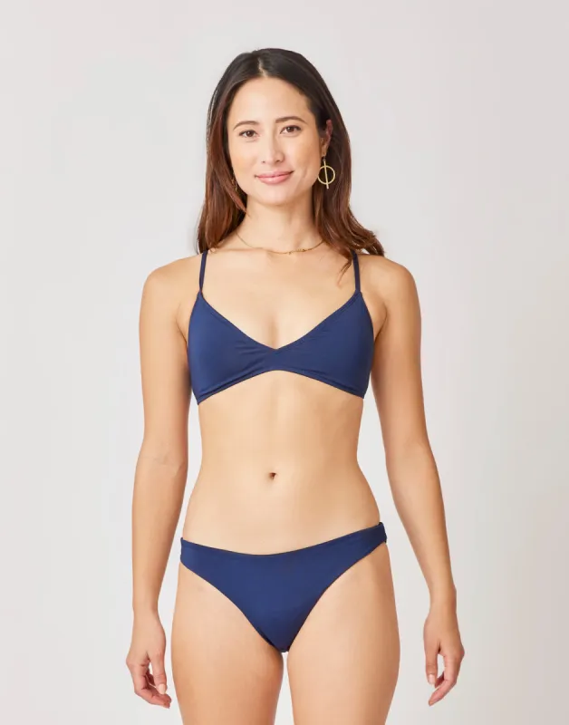 Sanitas Skimpy Reversible Bottom: Black/Navy sold by Carve Designs