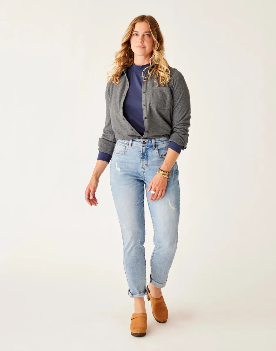 Carson Hi Rise Jean: Deconstructed sold by Carve Designs product image thumbnail 3