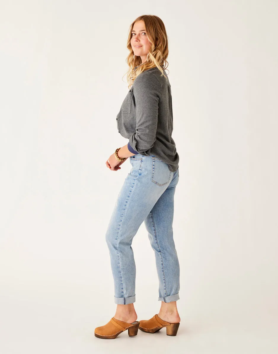 Carson Hi Rise Jean: Deconstructed sold by Carve Designs product image thumbnail 5