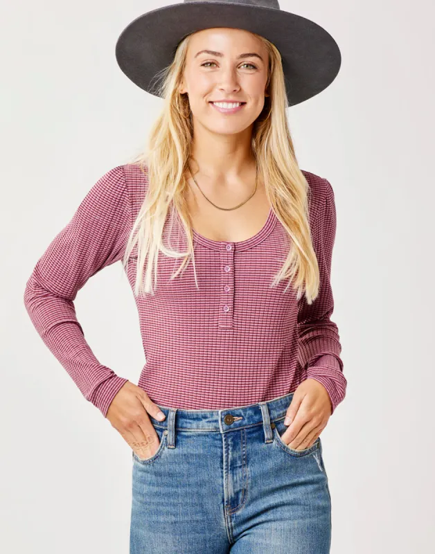 Emma Top: Orchid Stripe sold by Carve Designs