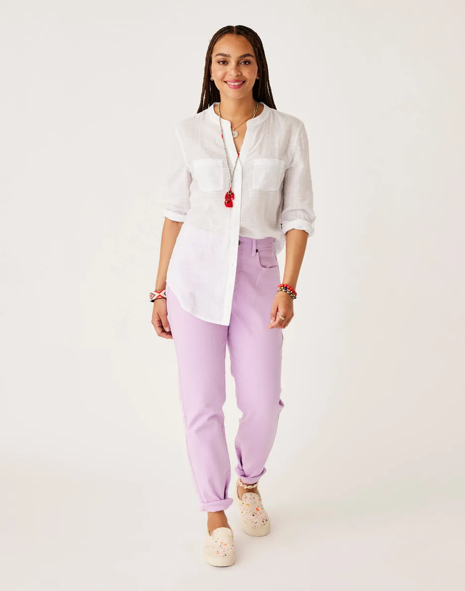 Dylan Textured Tunic: Cloud sold by Carve Designs product image thumbnail 5