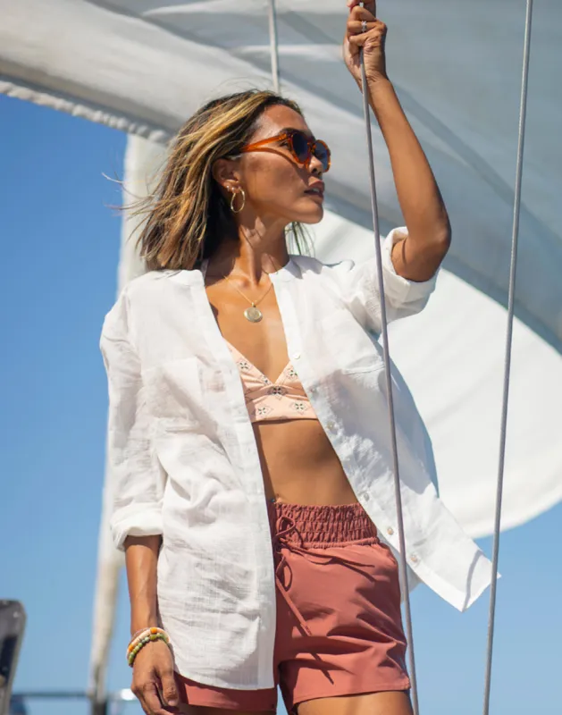 Dylan Textured Tunic: Cloud sold by Carve Designs