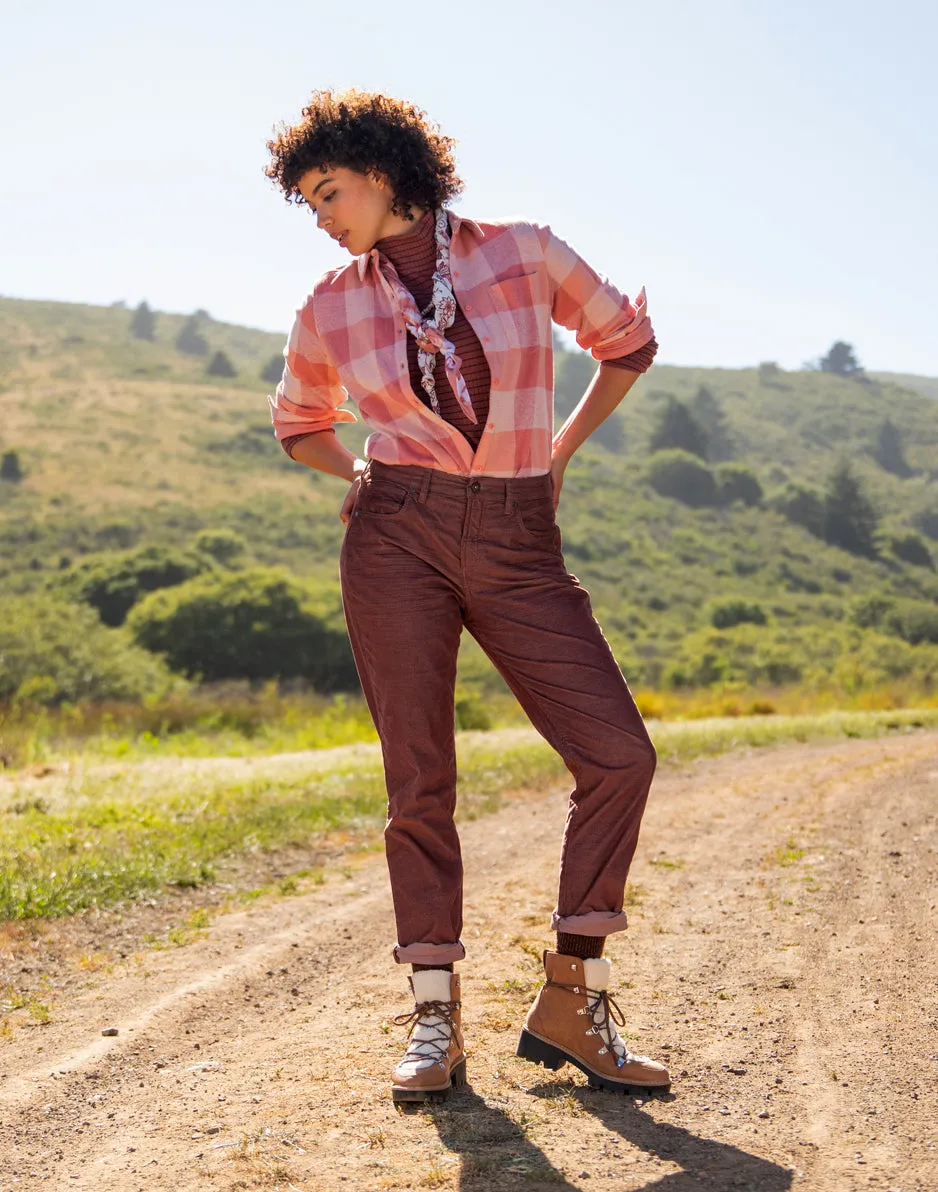 Carson Cord Hi Rise: Chocolate sold by Carve Designs