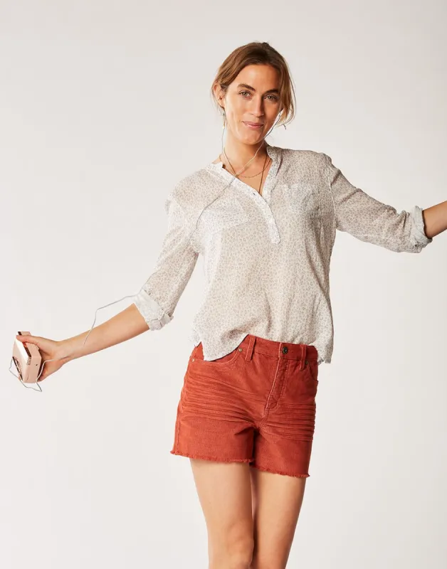 Dylan Gauze Shirt: Stone Camarillo - FINAL SALE sold by Carve Designs