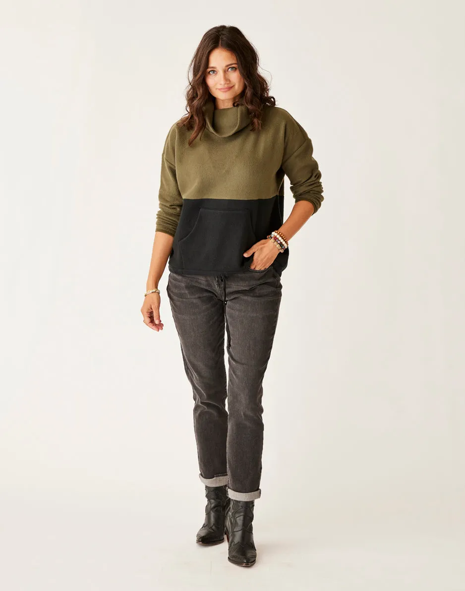 Rowayton Colorblock Cowl: Fir w. Black sold by Carve Designs product image thumbnail 5