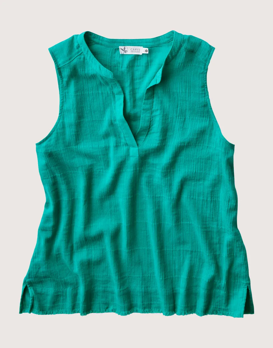 Dylan Textured Tank: Fern sold by Carve Designs product image thumbnail 4
