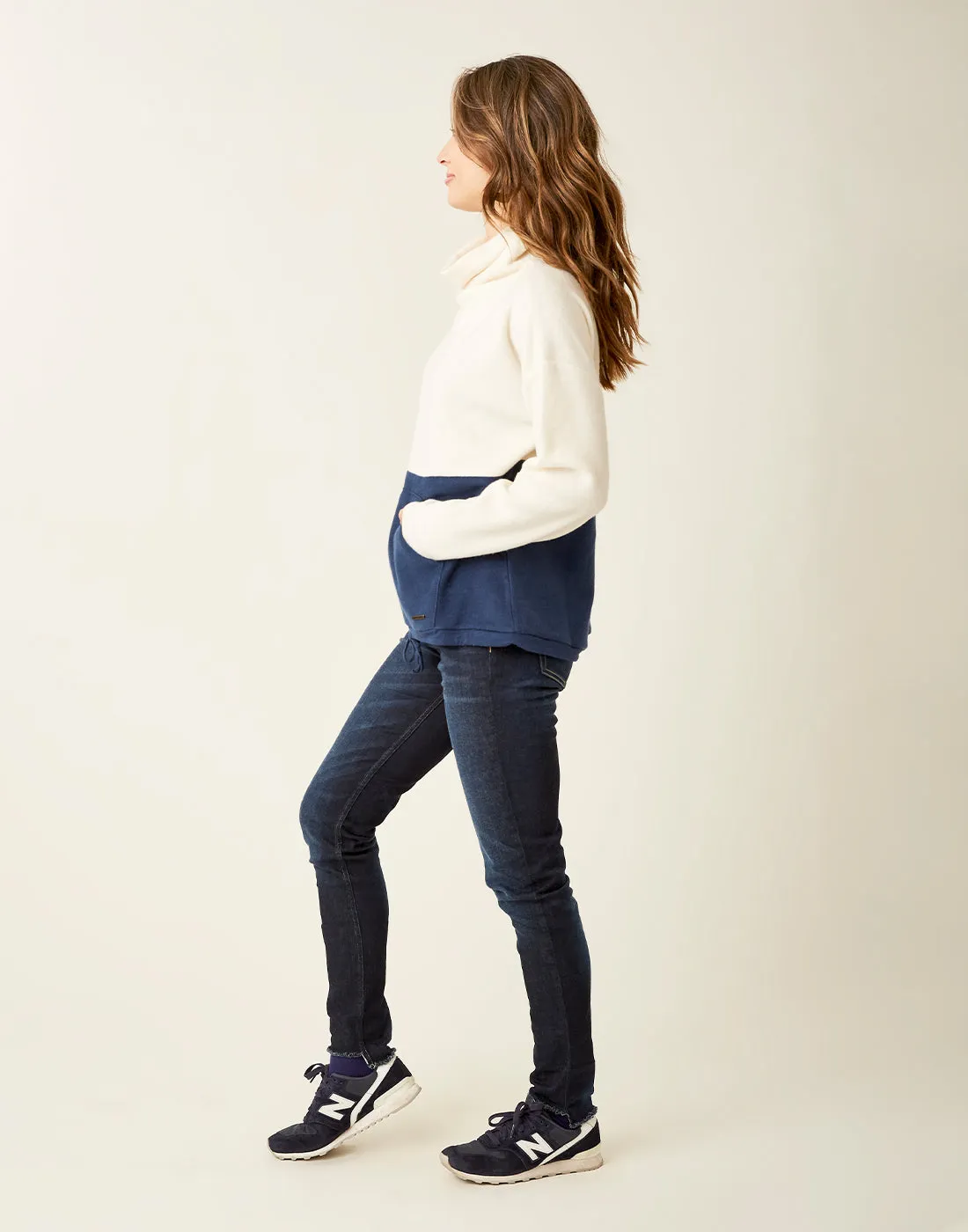 Rowayton Colorblock Cowl: Birch/Navy - FINAL SALE sold by Carve Designs product image thumbnail 3