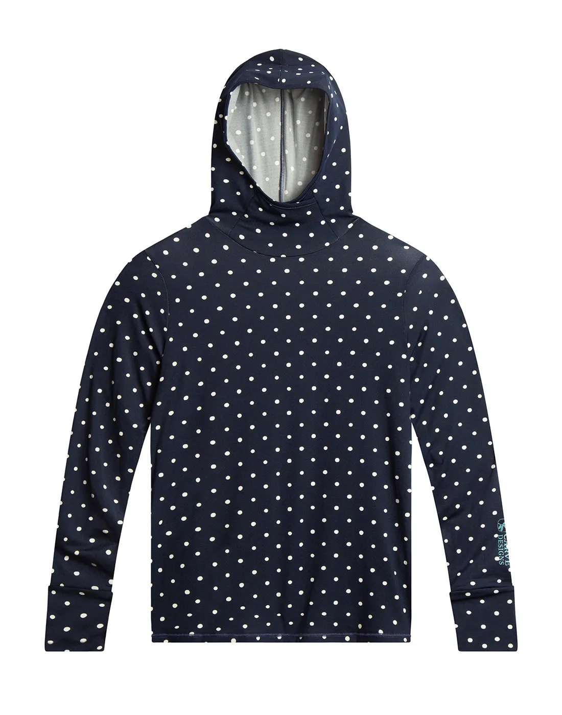 Alani Hooded Sunshirt: Navy Polka Dot - FINAL SALE sold by Carve Designs product image thumbnail 5