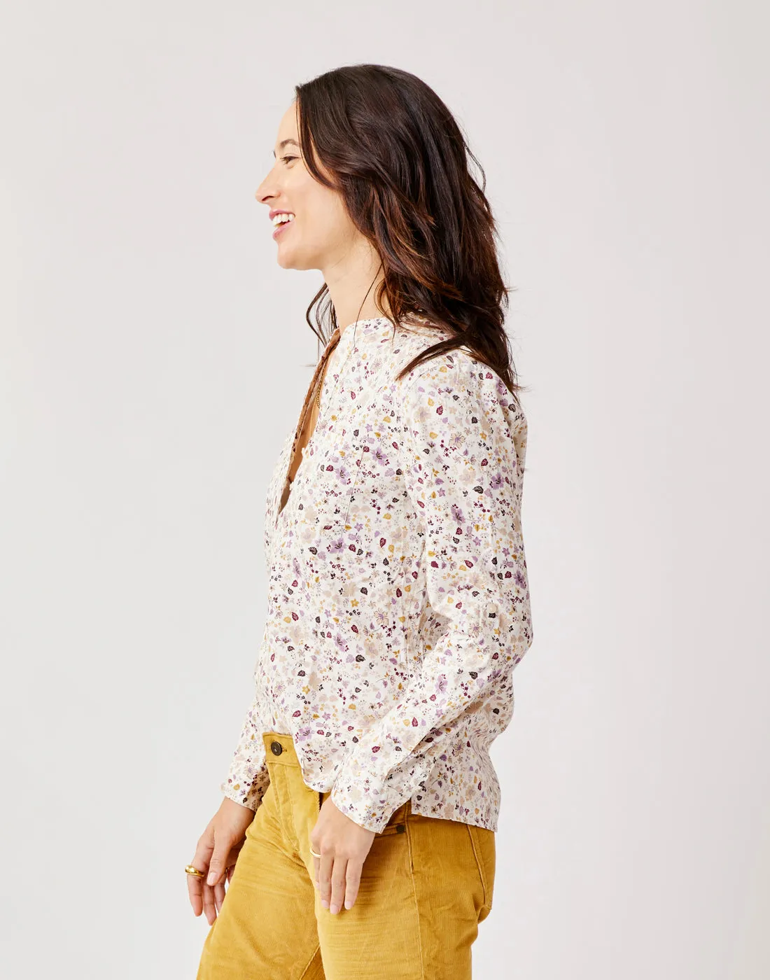 Dylan Twill Shirt: Cloud Floral sold by Carve Designs product image thumbnail 3