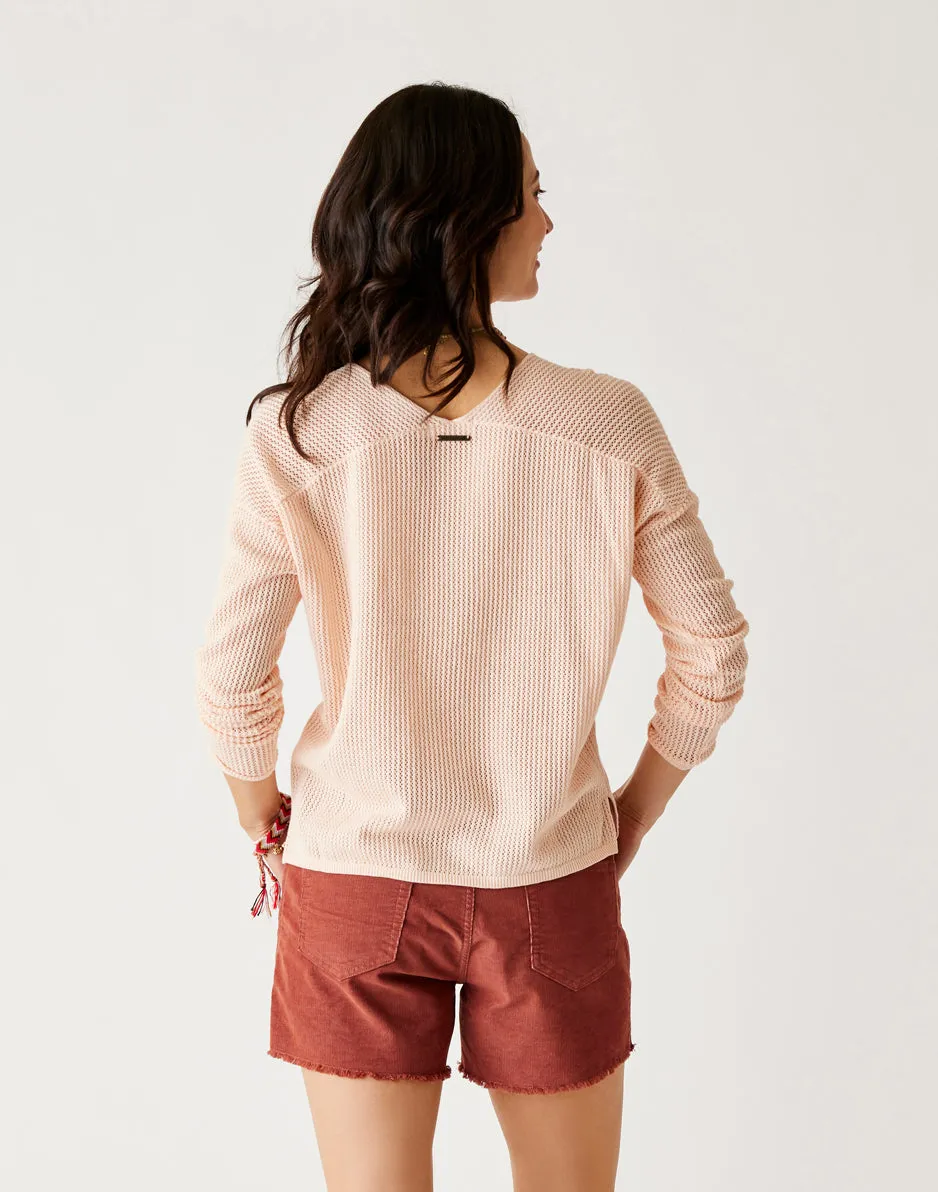 Zella Mesh Pullover: Peach sold by Carve Designs product image thumbnail 4