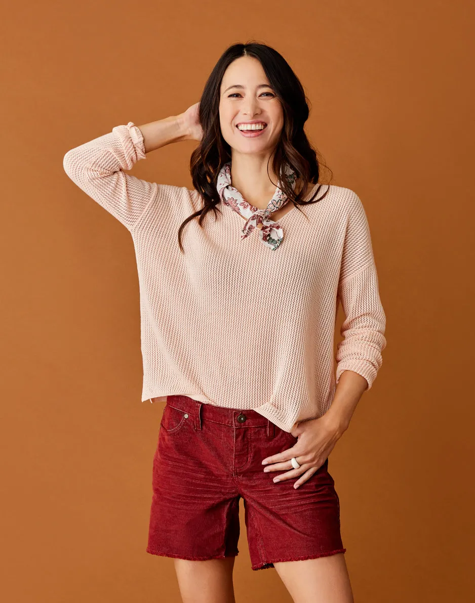 Zella Mesh Pullover: Peach sold by Carve Designs product image thumbnail 5