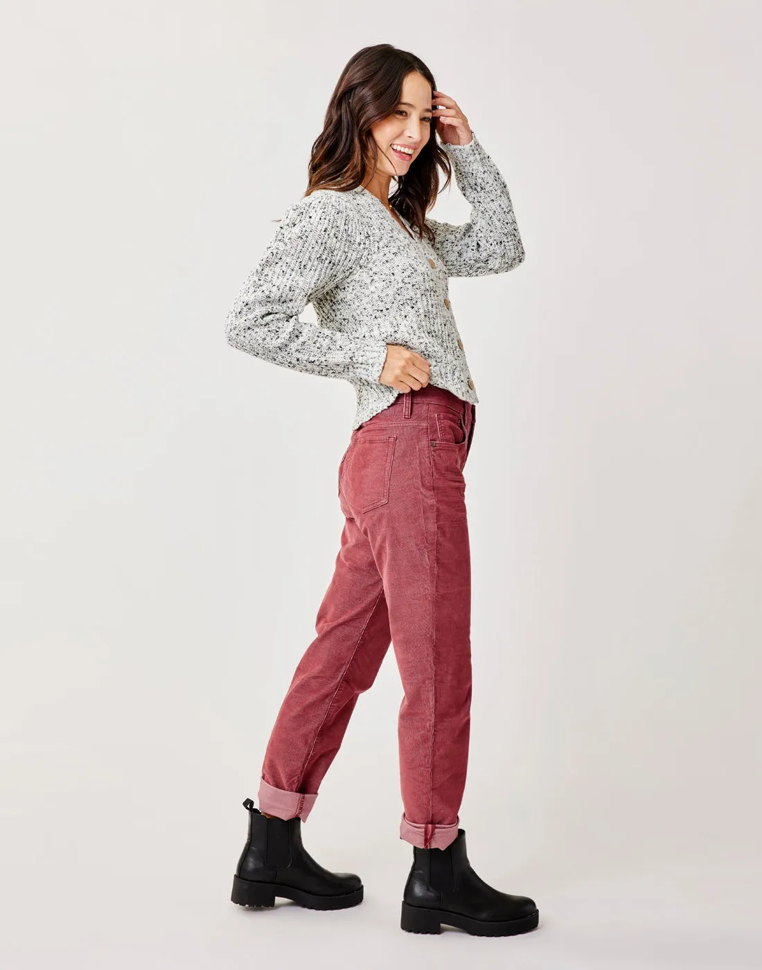 Carson Cord Hi Rise: Brick sold by Carve Designs product image thumbnail 3