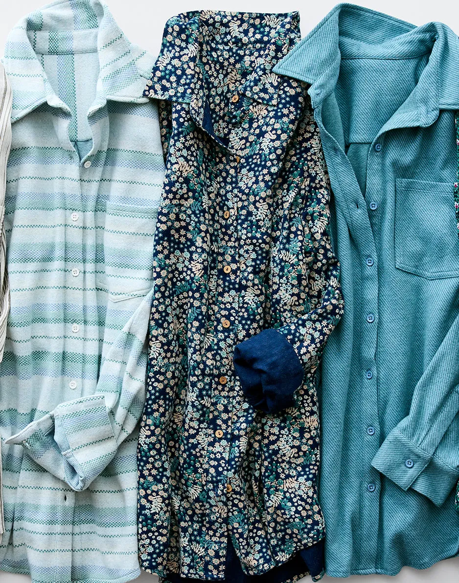 Fairbanks Supersoft Shirt: Birch Block Stripe sold by Carve Designs product image thumbnail 5