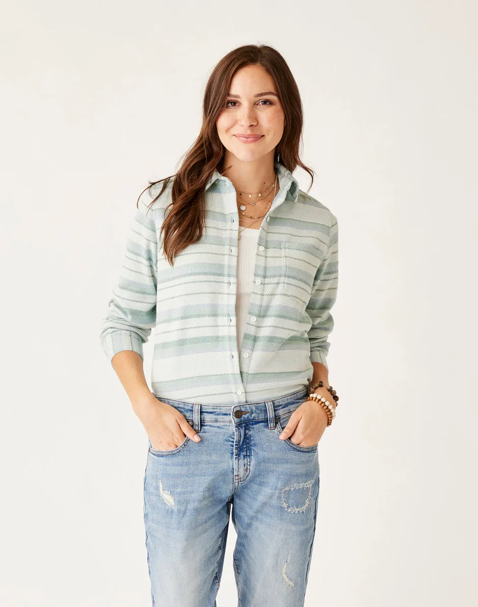 Fairbanks Supersoft Shirt: Birch Block Stripe sold by Carve Designs product image thumbnail 2