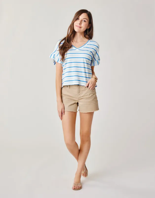 Oahu 4" Twill Short: Light Khaki sold by Carve Designs