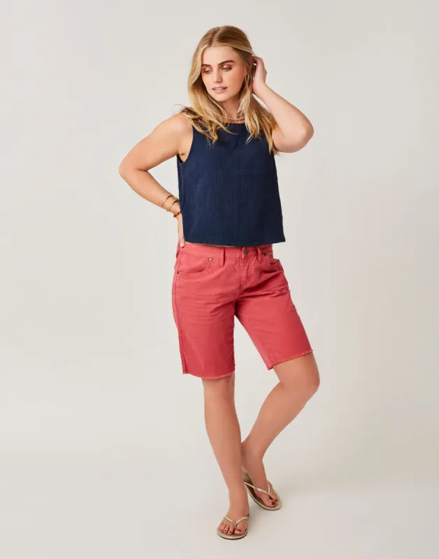 Oahu 10" Twill Short: Light Red sold by Carve Designs