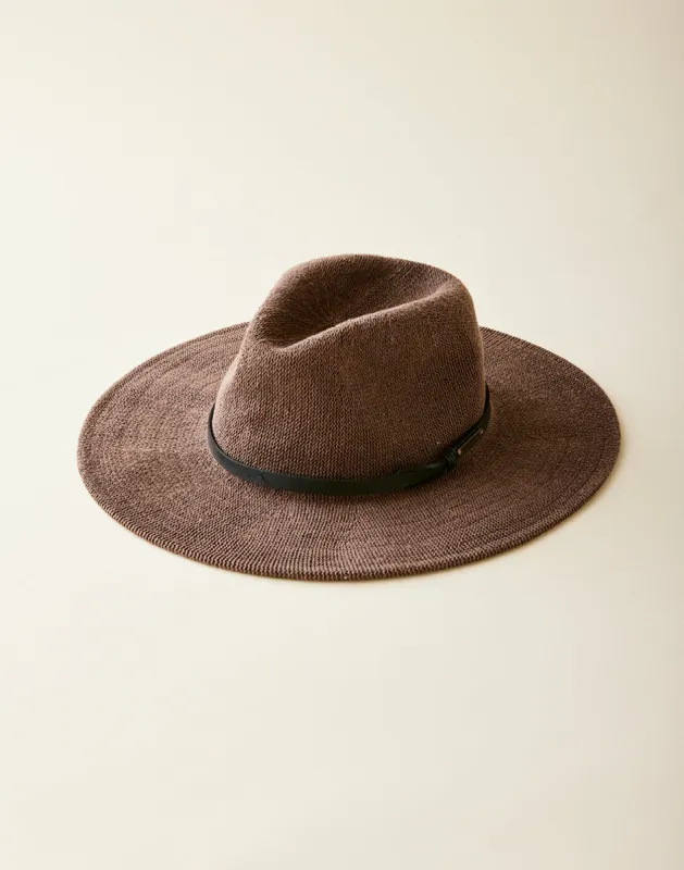 Panama Hat: Dark Brown sold by Carve Designs