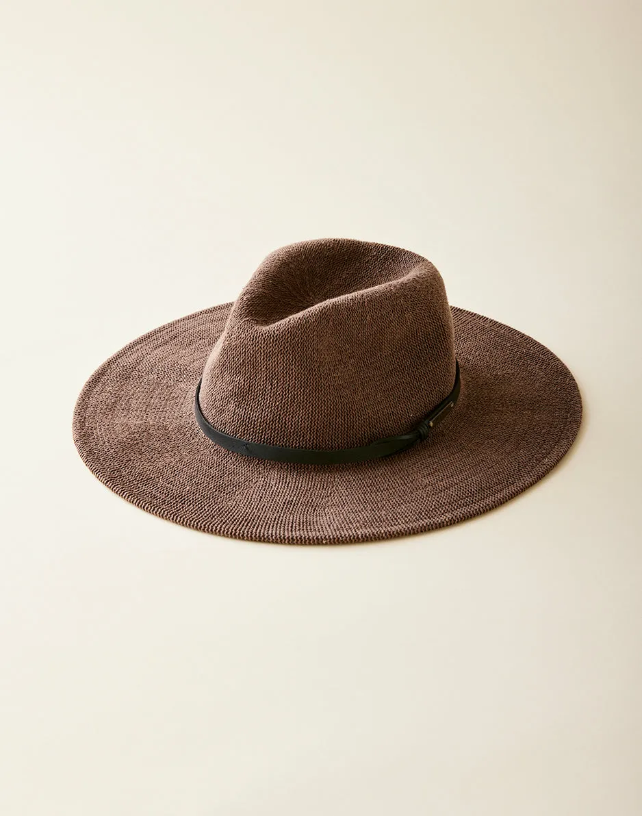 Panama Hat: Dark Brown sold by Carve Designs