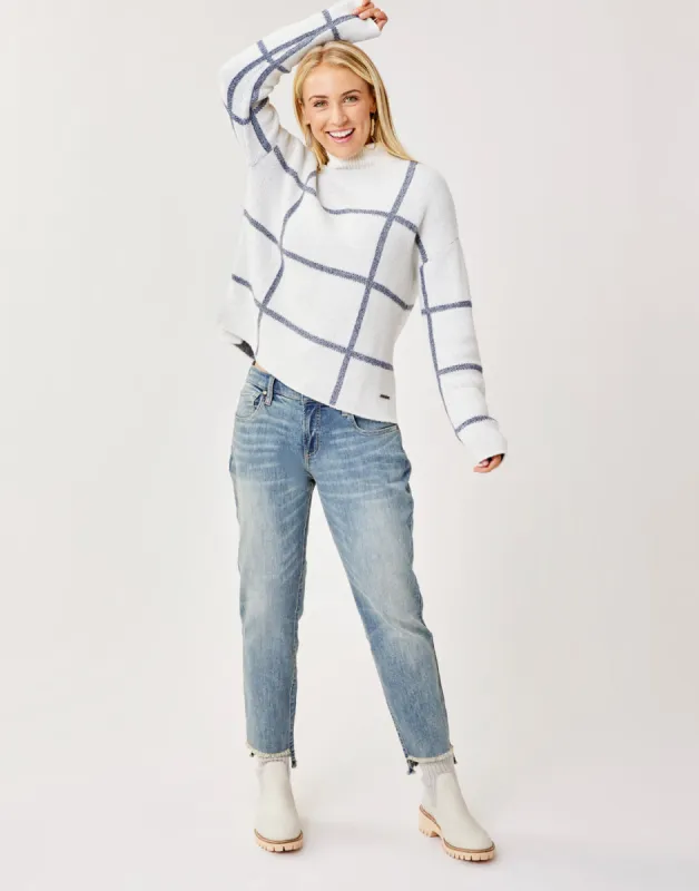 Olivia Plush Sweater: Cloud Birdseye sold by Carve Designs