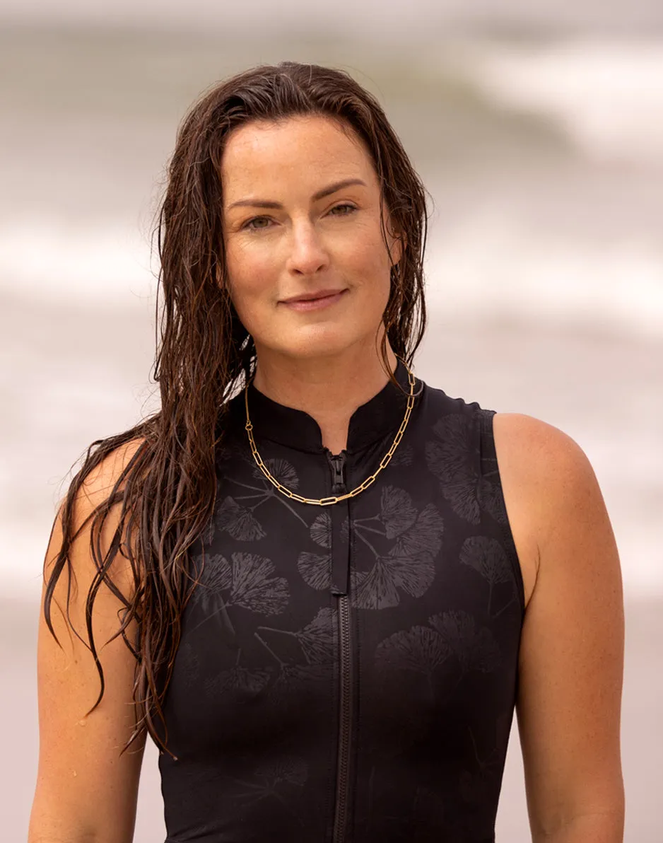 Sadie Sleeveless: Ginkgo Embossed sold by Carve Designs product image thumbnail 2