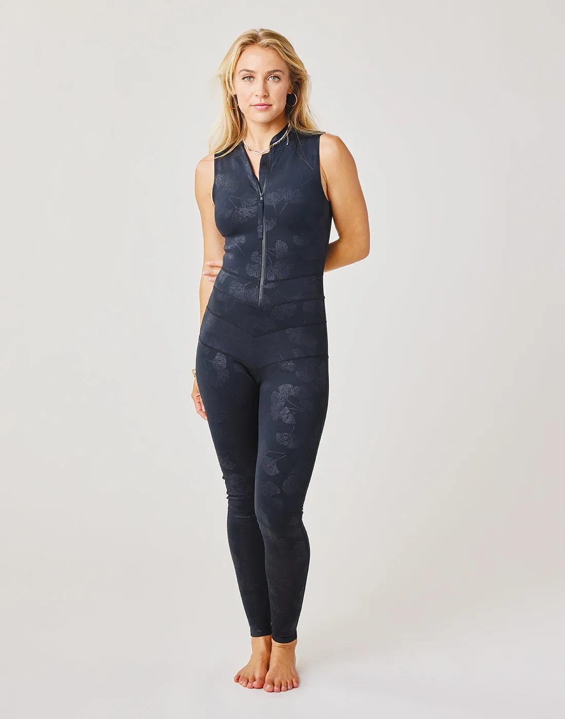 Sadie Sleeveless: Ginkgo Embossed sold by Carve Designs