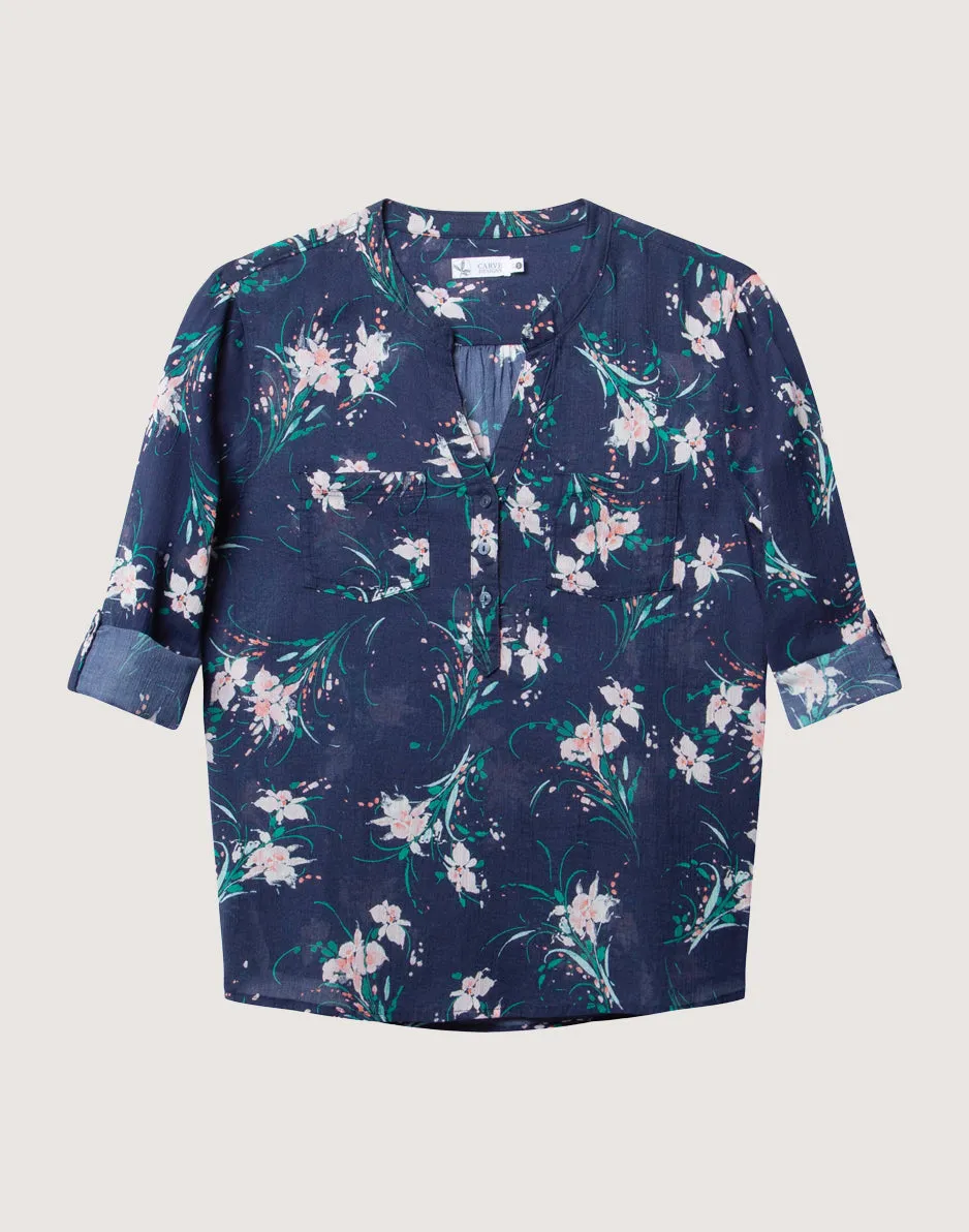 Dylan Gauze Shirt: Bouquet sold by Carve Designs product image thumbnail 4