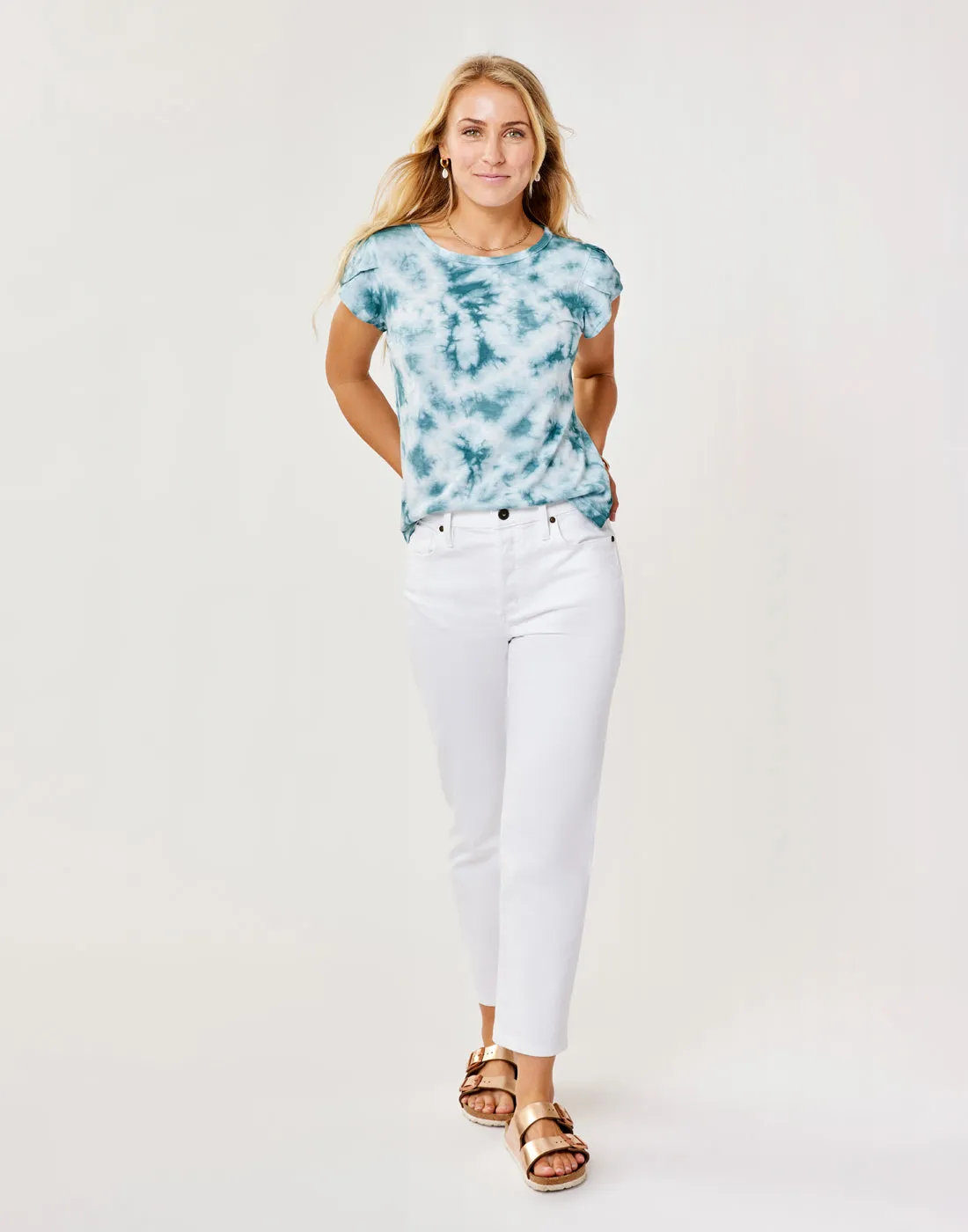 Brady Straight Leg: White sold by Carve Designs