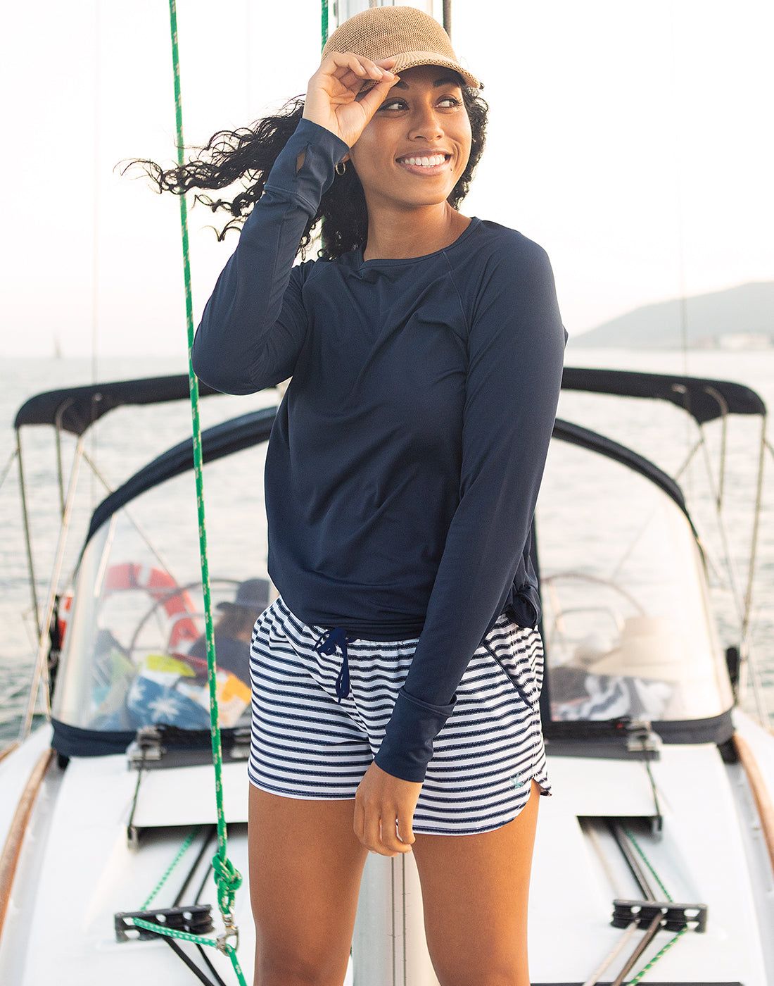 Bali Short: Dash Stripe - FINAL SALE sold by Carve Designs