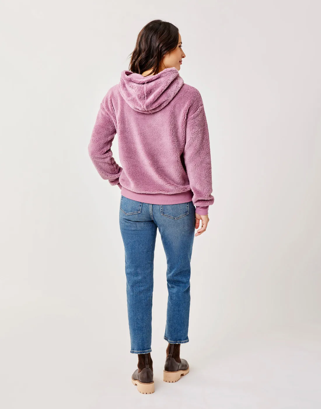 Brie Sherpa Hoodie: Orchid sold by Carve Designs product image thumbnail 4