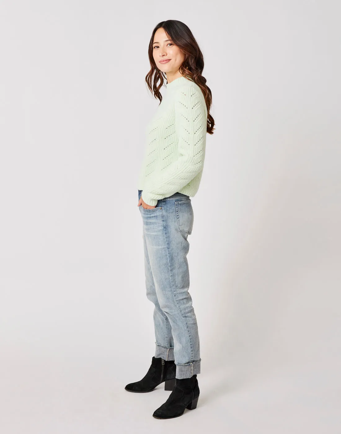 Monroe Sweater: Frost Heather - FINAL SALE sold by Carve Designs product image thumbnail 3